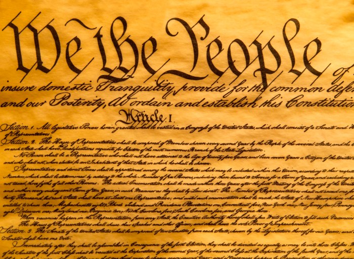 USA Constitution Parchment